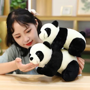Animale de Pluș Umplute Panda 24-28cm garnitură Nouă de Urs Polar Jucării Drăguț Papusa Moale Copii Cadouri
