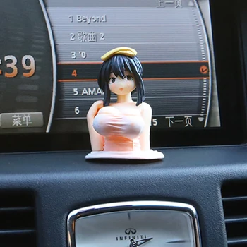 Drăguț Piept Tremura Fete-Ornamente Auto Masina Sexy Pandantiv Set Accesorii Auto Decor Boutique Roz Anime Accesorii Auto