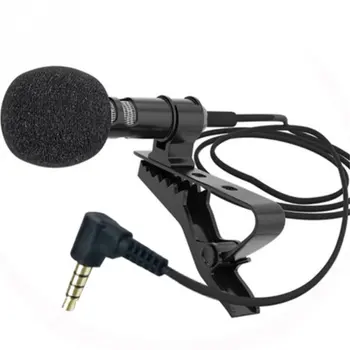 3.5 mm Unghi Drept Mufă microfon Microfon Mini de 3,5 mm Lega Rever Lavaliera Clip de Pe Microfon Vorbind pentru Cursuri de Predare