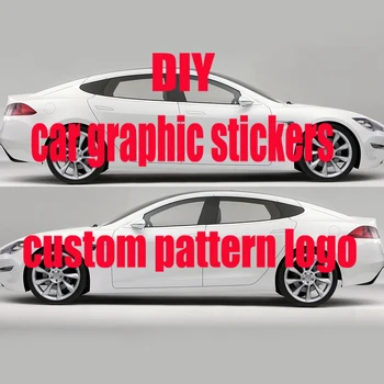Autocolant auto model personalizat logo-ul lateral ambalaj auto vehicul partea de grafic de contact vânzător auto personalizate dimensiune model DIY masina decal