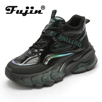 Fujin 4.5 cm Femei Casual Pantofi de Mers pe jos Indesata Adidasi Platforma Wedge Heel Vulcanizat Pantofi Zapato Tenis De Seguridad Mujer