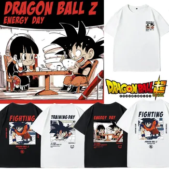 Original Goku Chichi T-Shirt Anime Dragon Ball T-Shirt De Sex Feminin Câteva Haine Cu Mânecă Scurtă Sus A Corpului Ins Valul Jumătate Maneca Tricou