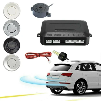 Senzor de parcare Auto Universal LED-uri Senzor de Parcare Cu 4 Radar Exacte afisaj Digital De Obstacol Distanță de Alarmă Parktronic Kit