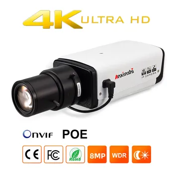 PoE 4K Ultra HD 8mp Camera ip Box glonț cu RS485 Audio In Și Out Slot pentru Card SD H. 265/H. 264 Network Camera Video de Securitate
