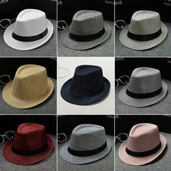 Femei Bărbați Pălării De Brand Nou Unisex Paie Pălărie De Soare Trilby Doamna Pliabil Travel Moda Petrecere Formală Capace
