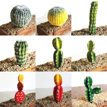 Miniatura Fals Cactus DIY Peisaj Vii Deșert Dormitor Acasă Simulare Suculente de Pere Fileu Grădină Fals Cactus Artificiale