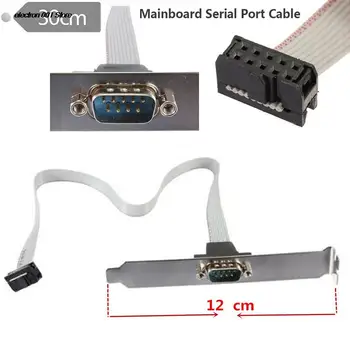 Serial 9 pin DB9 RS232 Placa de baza Com Port Cablu Panglică Suportului Conectorului