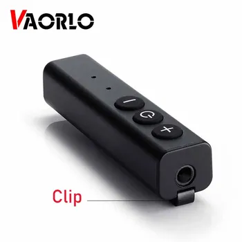 VAORLO Sport Clip Receptor Bluetooth 4.1 Adaptor Cu Jack de 3,5 mm Stereo HiFi a Sunetului Pentru Difuzor Căști Car Kit Control al Volumului