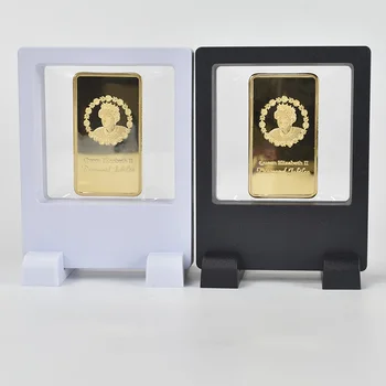 Lingouri de aur de monede fierbinte Regina Elisabeta a II crypto monedă cu arate caz pentru o monedă comemorativă de colectare cutie de cadou