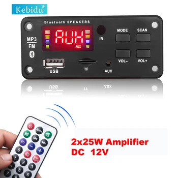50W 12V DC Player MP3 Decoder Bord Amplificator Cu TF, USB audio bluetooth modul Ecran Color Pentru radio Auto Difuzor Cu telecomanda