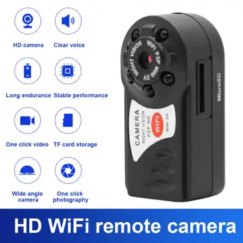 Noul Q7 Pro Mini Camera Full HD 1080P Wireless Wifi IP Camere de supraveghere Cu Detectare a Mișcării de Alarmă Infraroșu Viziune de Noapte camera Video