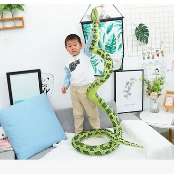 300CM Dimensiunea Gigant Șarpe de Jucărie de Pluș Simulat Boa, Cobra Umplute Pluș Perna Copii Băieți Cadou Home Decor Cadou pentru Copil