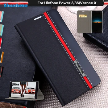 Pentru Ulefone Power 3 din Piele Pu Flip Book case Pentru Oukitel K6 Tpu Silicon Capacul din Spate Pentru Vernee X Ulefone Power 3S Caz de Afaceri