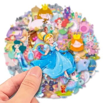 10/30/50pcs Disney Princess Autocolante de Desene animate Alba ca Zapada Congelate Decalcomanii DIY Laptop Telefon Caz Sticla de Apa pentru Copii Autocolant Drăguț Jucărie
