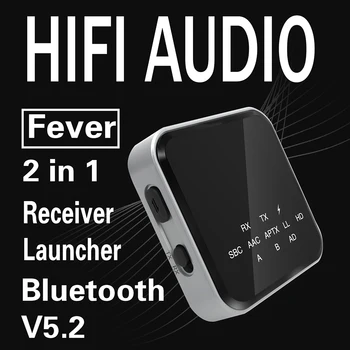 2 în 1 Bluetooth 5.2 Audio Receptor-Transmițător Adaptor Handsfree 3.5 mm Aux Stereo Wireless Muzica Adaptor pentru Calculator