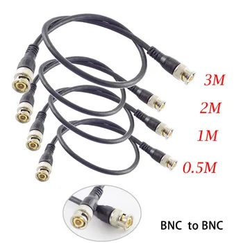 0,5 M/1M/2M/3M BNC Male La Masculin Adaptor BNC Conector Cablu Spiralat de Sârmă Pentru CCTV aparat de Fotografiat BNC Conexiune prin Cablu Accesorii