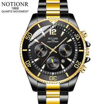 Moda pentru Bărbați Ceasuri pentru Bărbați Impermeabil Sport din Oțel Inoxidabil Cuarț Ceas de Lux Omul de Afaceri Luminos Ceas relogio masculino