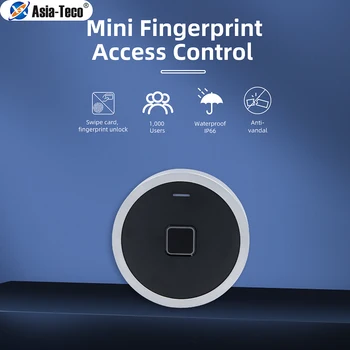 Metal Mini Biometrice de Control Acces Amprenta Tastatura IP66 rezistent la apa Anti-hit Mini Ușor RFID Control Acces, Cititor de Carduri SF7