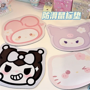 Hello Kitty Kawaii Melodia Mea Kuromi De Cauciuc Anti-Alunecare Pad Mouse-Ul Anime Sanrioed Fata Cu Inima De Jocuri Îngroșat Biroul De Mouse-Pad