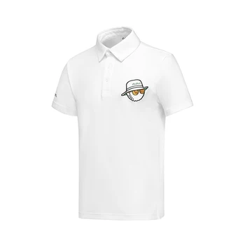 Vara Noi de La Barbati de Golf Îmbrăcăminte de Sport în aer liber T-Shirt Respirabil iute Uscat Maneca Scurta Tricou POLO Alb Sau Negru Top Casual