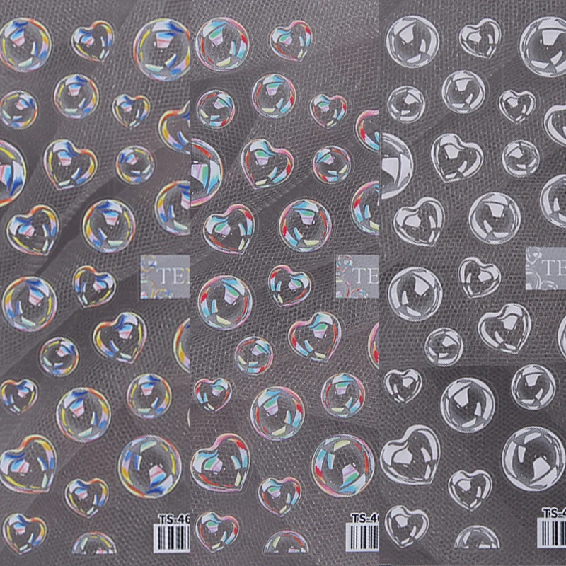 1 BUC Balon Transparent de Unghii Autocolante Colorate Relief Bule de Proiectare 3D Decalcomanii de Unghii DIY Sfaturi Decoratiuni Instrumente de Manichiură Imagine 1