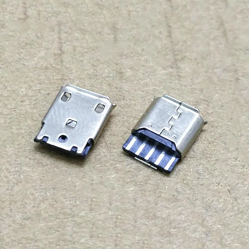 20buc/lot Tip B V8 Warp Marginea 5Pin Conectori USB Conector Micro USB de sex Feminin Port Jack Coada Plug Sockect Terminale Imagine 1
