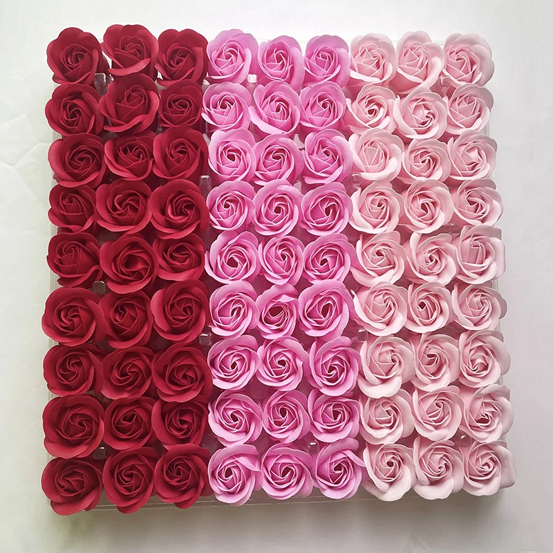 81Pcs/Set Mix de Culoare Creative DIY Cadouri Săpun Floare Trandafir Cap Nici o Floare Stea Acasă Partid Decor Pentru Nunta, Cadou de Ziua Îndrăgostiților Imagine 1