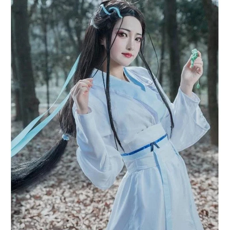 Anime White Snake Costume Cosplay Chineză Poveste De Dragoste Bai SuZhen Peruca Cosplay Pantofi Ac De Păr Propunerii Pentru Femei Barbati Petrecere De Halloween Imagine 1