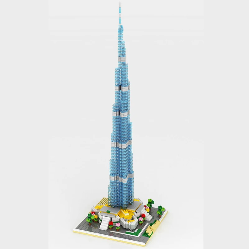 Dubai Burj khalifa tower Turism comemorarea particule de Diamant blocuri caramizi Clasice arhitectura Orasului Ziua Jucarii Imagine 1