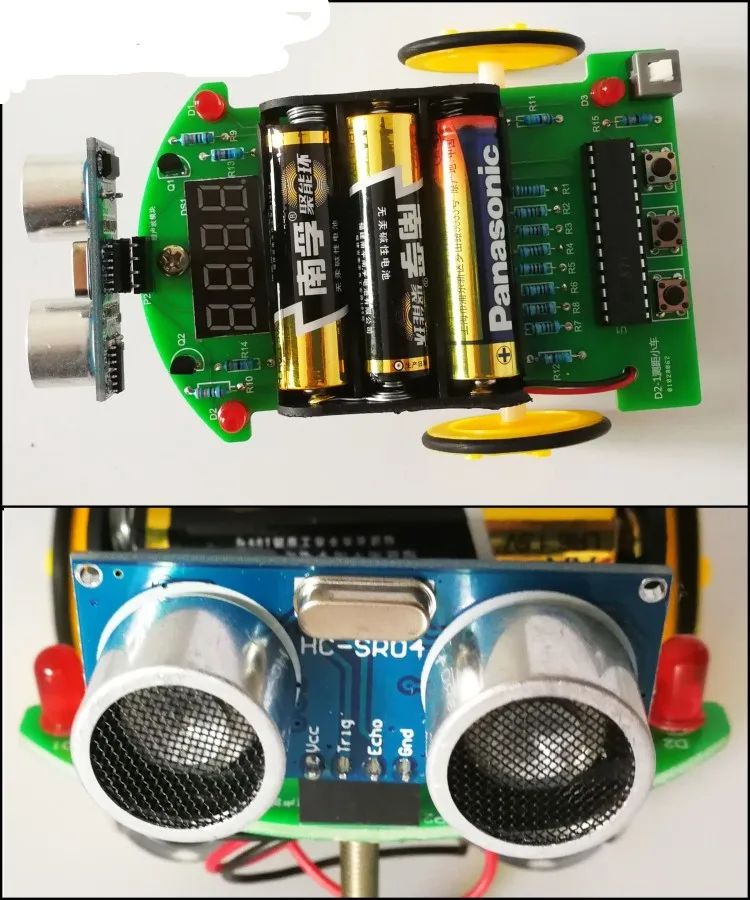 Robot diy Kituri de Inteligent variind de mașină cu Ultrasunete variind de lipit kit Imagine 1