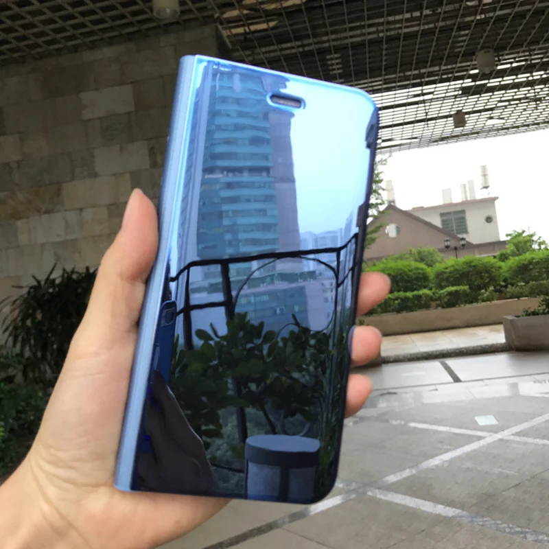 Smart Mirror Flip Caz de Telefon pentru Samsung Galaxy S20 S10 S9 S8 Plus A3 A5 A7 J3 J5 J7 2017 A6 A7 A8 2018 Nota 20 10 9 Ultra Acoperi Imagine 1