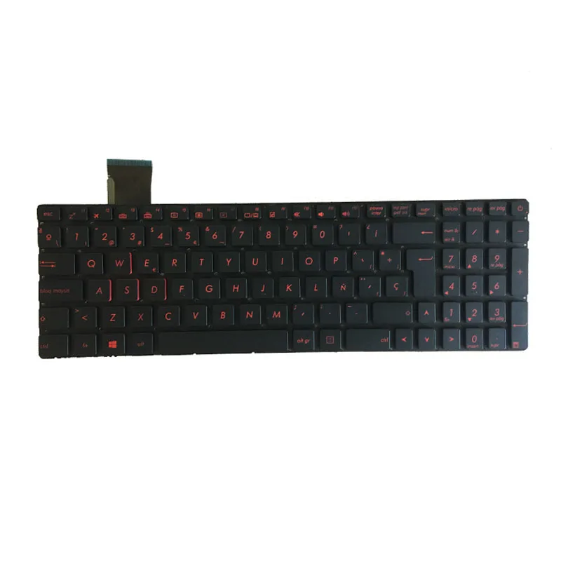 Spanish Keyboard pentru ASUS G552 G552V G552VW G552VX FZ50JX GL752VW GL742VW SP Tastatura Laptop Imagine 1