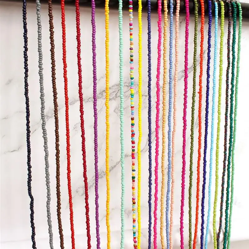 1 buc Colorate Dulce Femeile Cravată Colier Creatoare de Moda Boem Colier cu Margele Șirag de mărgele Colier Bijuterii Accesorii Imagine 2