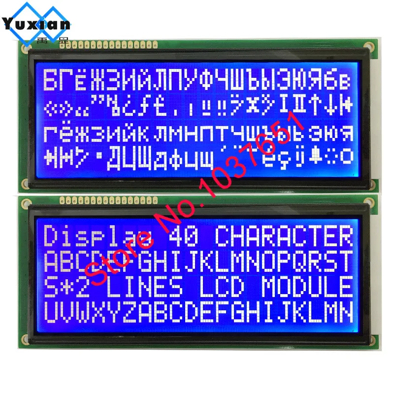 204 2004 rusă chirilice Font mare caracter dimensiune display lcd module verde albastru 146*62.5 mm 1buc LC2042 WH2004L Imagine 2