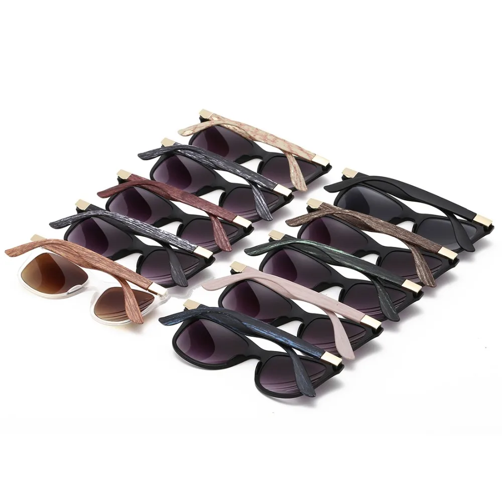 AEVOGUE Bărbați ochelari de Soare Aritificial Lemnului Templu Design de Brand Stil de Vara Unisex Ochelari de Soare Vintage Oculos De Sol AE0327 Imagine 2