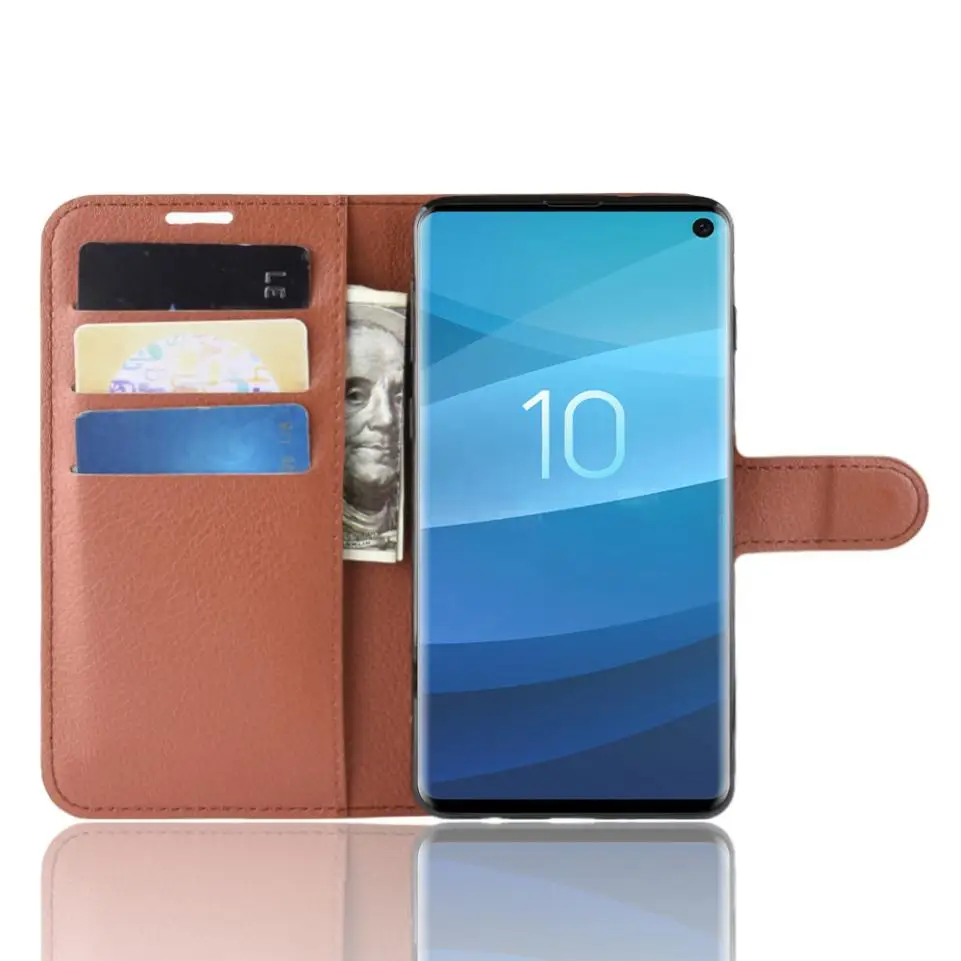 Pentru Samsung Galaxy S22 Ultra S21 FE S20 Plus S10 Lite de Lux din Piele Portofel Stand Flip Telefon Mobil de Protecție Caz Acoperire Sac Imagine 2