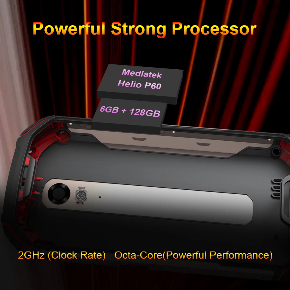 Unihertz Atom L/XL Robust rezistent la apa Smartphone Deblocat 6GB, 128GB telefon Mobil Android Walkie-Talkie 8MP 48MP Dual Sim Telefoane NFC Imagine 2