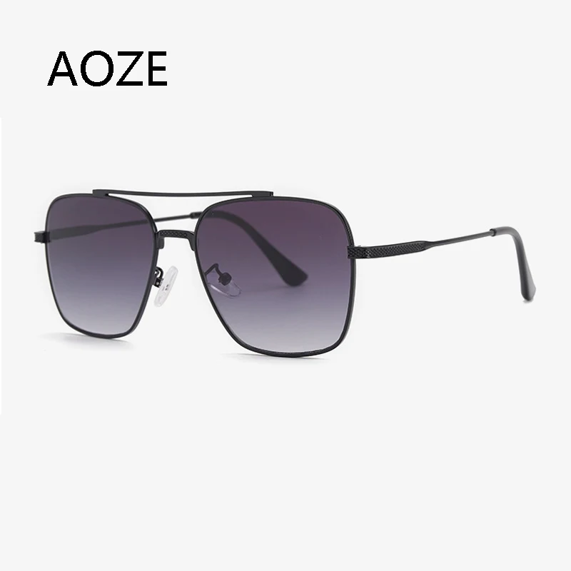 2021Fashion Zbor Șapte 007 Rock Stil Gradient de ochelari de Soare Pentru Bărbați Piața de Pilot de Metal Design de Brand Lunetele de soleil homme Imagine 3