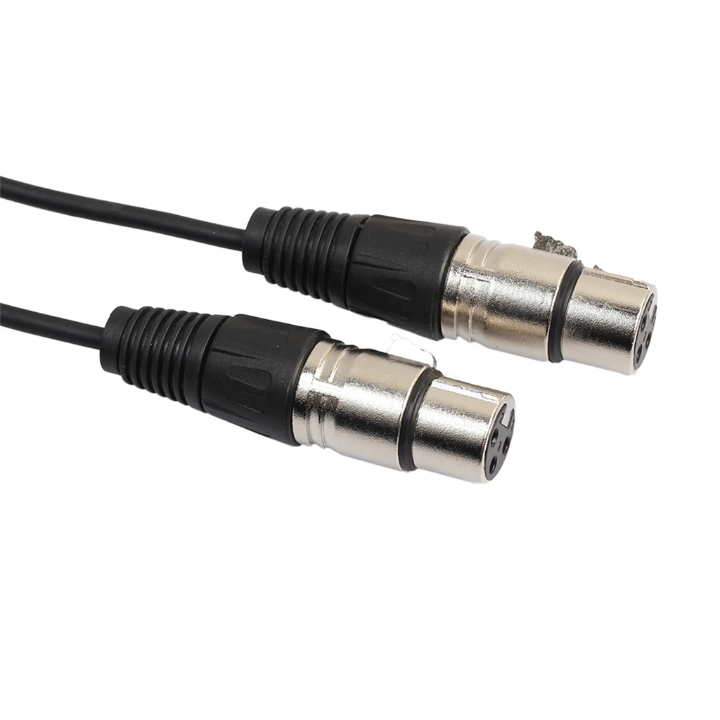 3-pin XLR Audio Microfon Una de sex Masculin la Dublu Feminin Conector Y Splitter Cablu 0.3 m Imagine 3