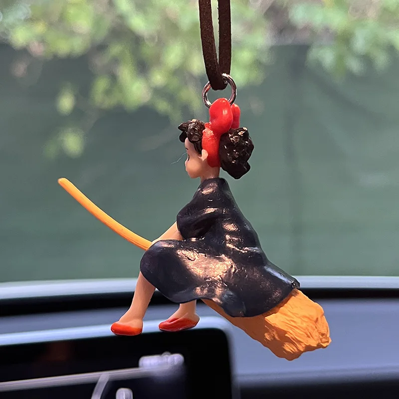 Anime-ul lui Kiki Serviciu de Livrare de Masina Pandantiv Vrăjitoare Fata Cosplay Insigna Cheie Lanț Jucării de Desene animate Drăguț Papusa Cadou Imagine 3