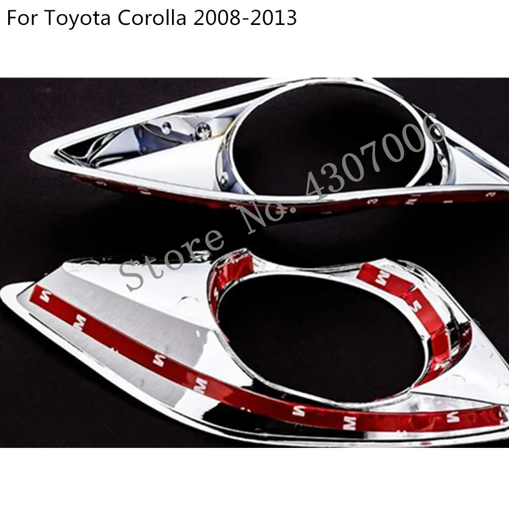 Auto Styling Acoperi ABS Cromat Lampa de Ceață Față Lumina de Echipare Cadru Stick Parte Pentru Toyota Corolla Altis 2008 2009 2010 2011 2012 2013 Imagine 3