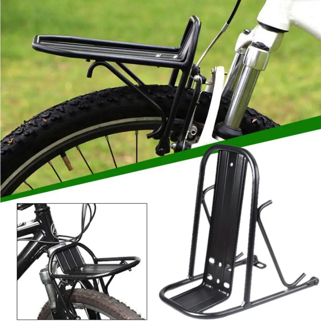 Bicicleta Universal Rack Față de Marfă Raft Suport de 15KG Capacitate de Biciclete Echipamente Negru Biciclete Biciclete pentru Adulți Suport Ciclu de Dotari Imagine 3