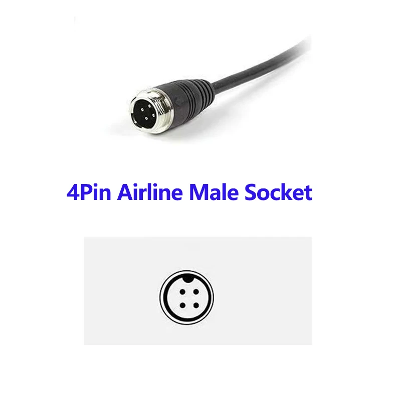 Conectori Cablu 20cm Aeriană de sex Masculin Socket Linie Gx12-4 pentru Inspecție Țeavă de Canalizare Camera Industriale Endoscop Accesorii Sârmă Imagine 3