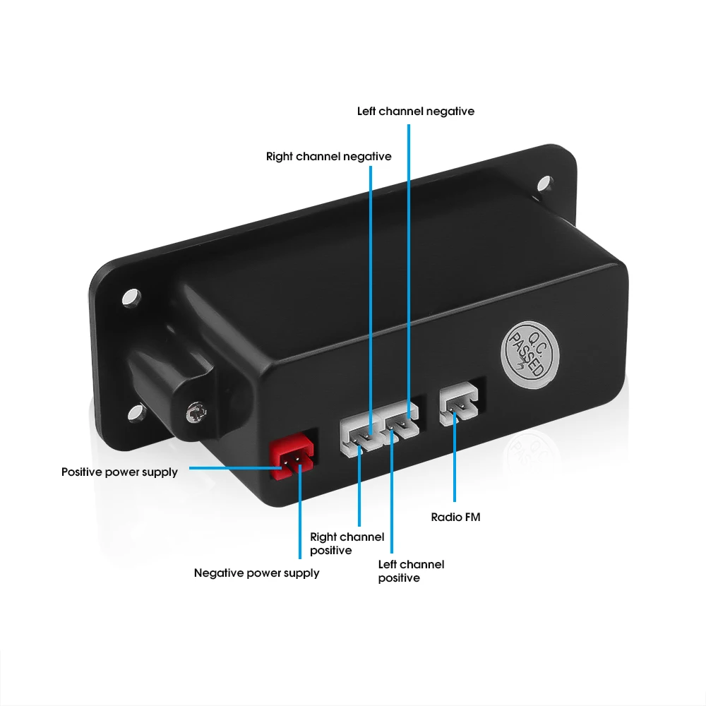 KEBIDU DC 5V Bluetooth MP3 WMA Decoder Bord Modul Audio USB TF Radio fără Fir Receptor FM MP3 Player 2 x 3W Amplificator Pentru Masina Imagine 3