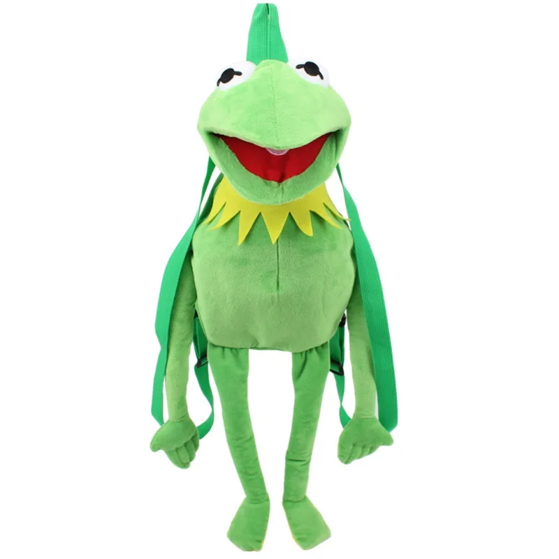 Kermit Broscoiul Jucării De Pluș, Păpuși De Mână Ventriloc Performanță Elemente De Recuzită Kermit Broaște Rucsac Cadouri Imagine 3