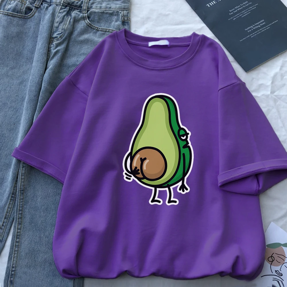 Mâncărimi În Fund, În Fund Zgarieturi Amuzant Avocado T-Shirt Femei De Stradă De Vara Tricouri De Înaltă Calitate Crop Top Casual Cu Maneci Scurte Topuri Imagine 3