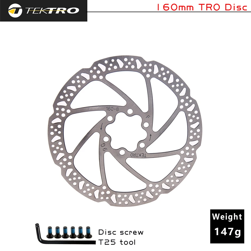 TEKTRO Biciclete Rotor rostogolească 160/180/203mm Mountain Bike Hidraulice pe Disc de Frână Disc pentru MTB Drum Bicicleta Pliabilă Plăcuțe de Frână Imagine 3