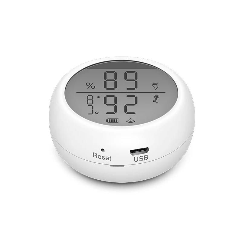 Tuya WIFI Senzor de Temperatură și Umiditate Interior Higrometru Termometru Detector de Sprijin Alexa Google Assistant Home smart viata Imagine 3