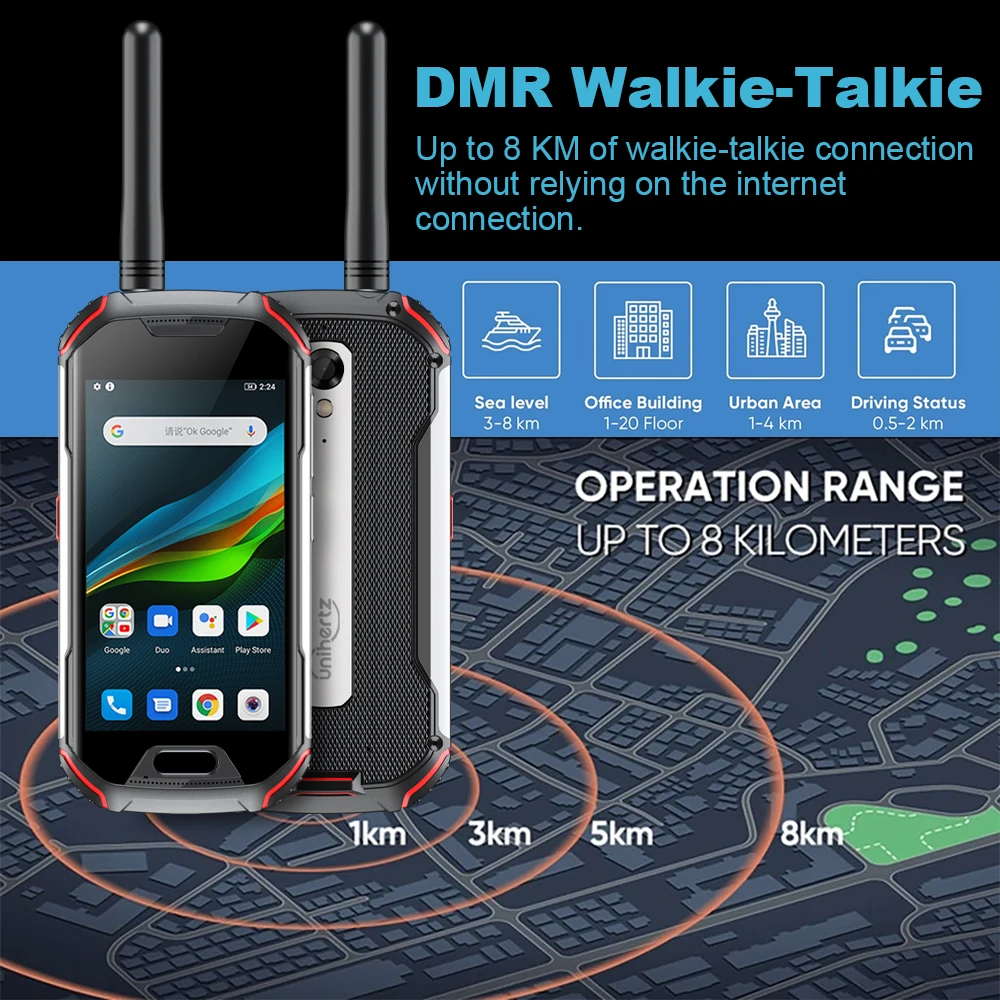 Unihertz Atom L/XL Robust rezistent la apa Smartphone Deblocat 6GB, 128GB telefon Mobil Android Walkie-Talkie 8MP 48MP Dual Sim Telefoane NFC Imagine 3