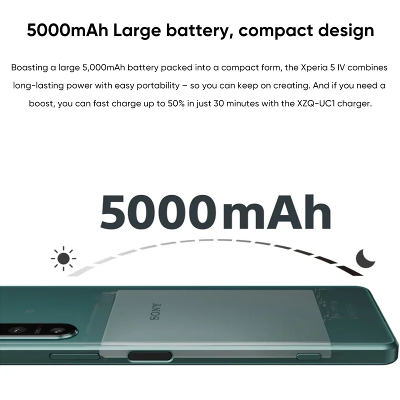 Versiune globală Sony Xperia 5 IV 5G Smartphone Snapdragon 8 Gen 1 5000mAh Baterie rezistenta la apa IP65 6.1